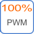 100% PWM